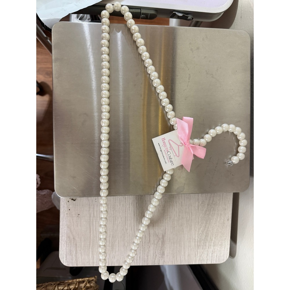 Hang It Couture Pearl Bridal Hanger Wedding Dress Display Bow‎